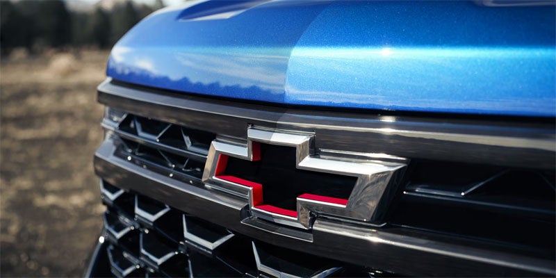 Close-up of a vehicle front grille