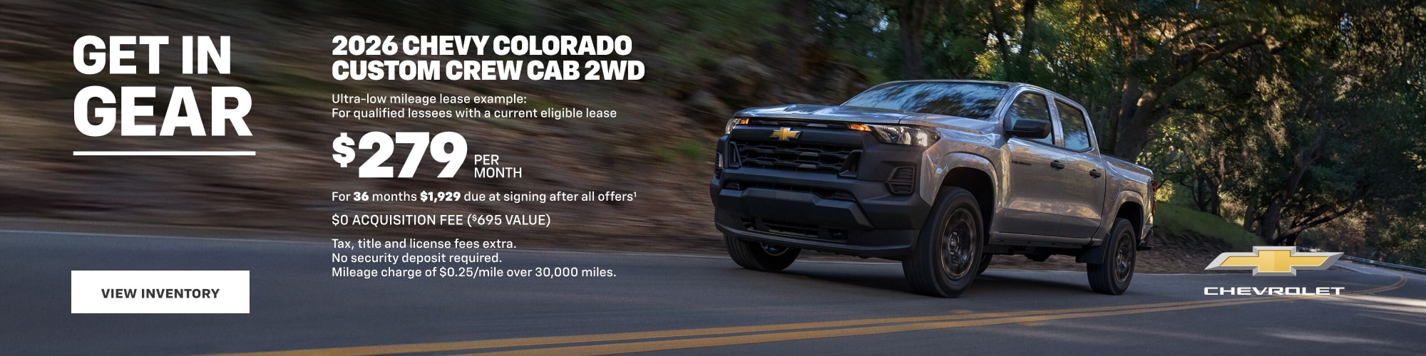 2026 Colorado in $279 per month at Jennings Beardstown Chevrolet in Beardstown IL